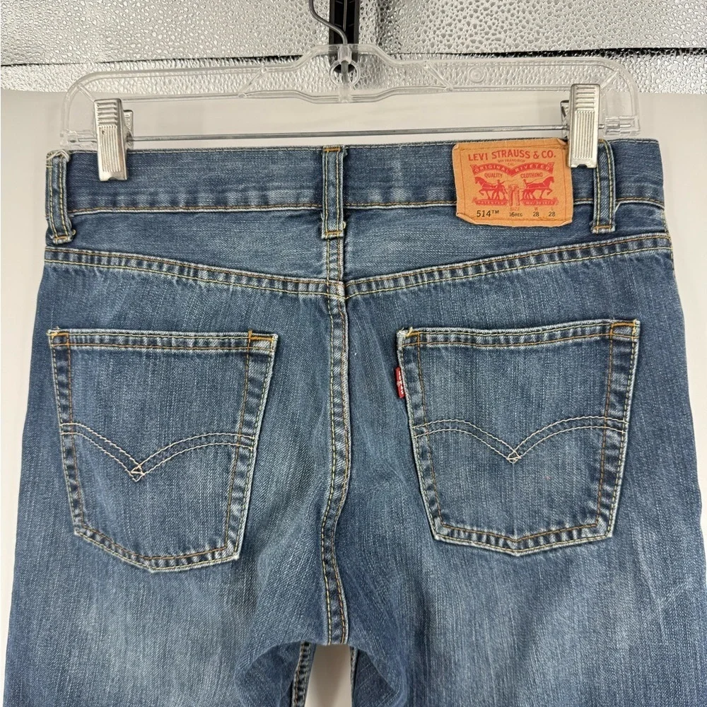 Levi's Blue 514 Straight Jeans Classic Style